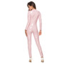 pink pvc jumpsuit