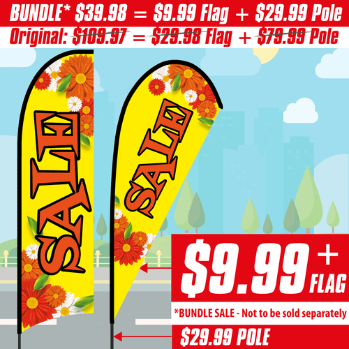 Florist Feather Flag Banner #1 Economy