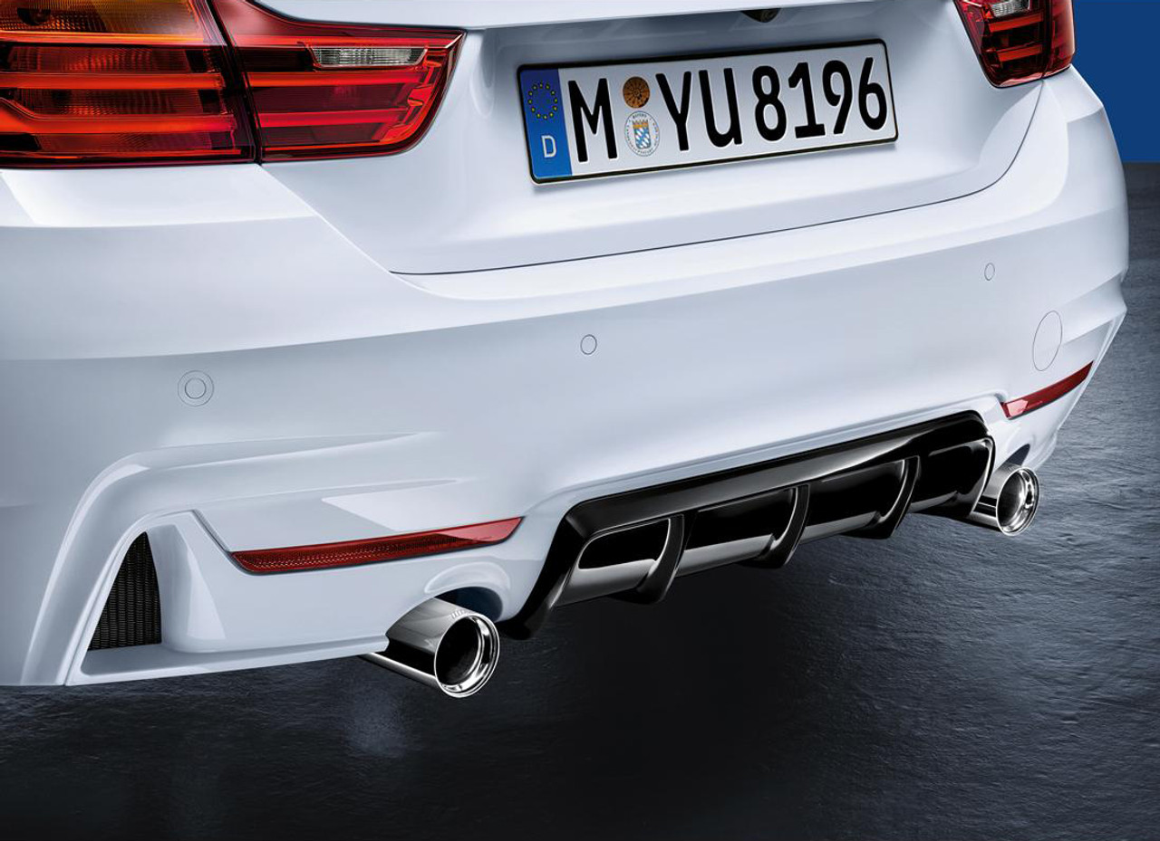 bmw 4 series rear diffuser gloss black