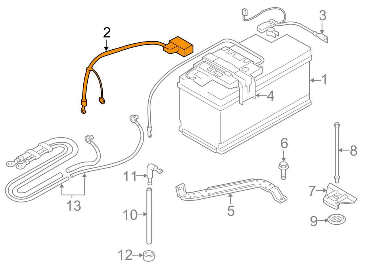 positive terminal of battery