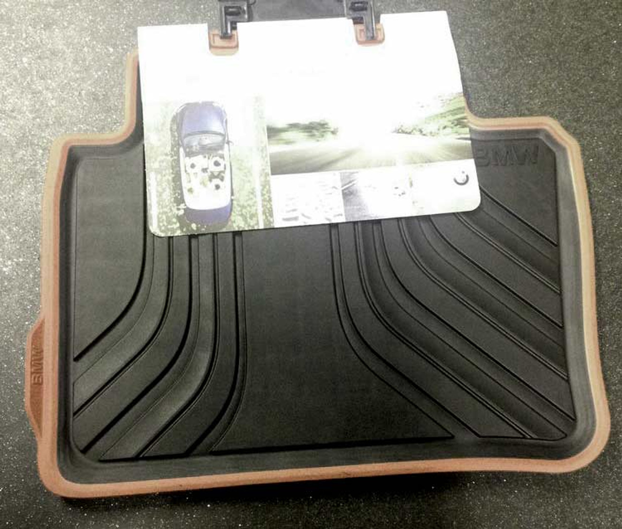 Bmw Modern Line Black Tan All Weather Floor Mats F30 F31 F34 F80 3