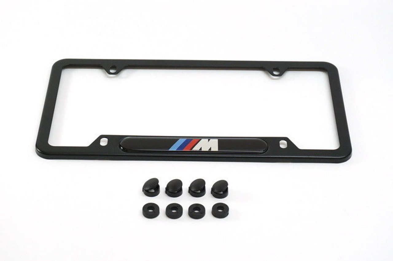 BMW M License Plate Frame in Stainless Steel
