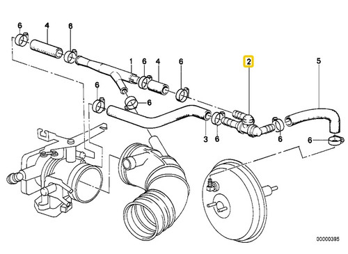 2002 bmw 325i vacuum lines