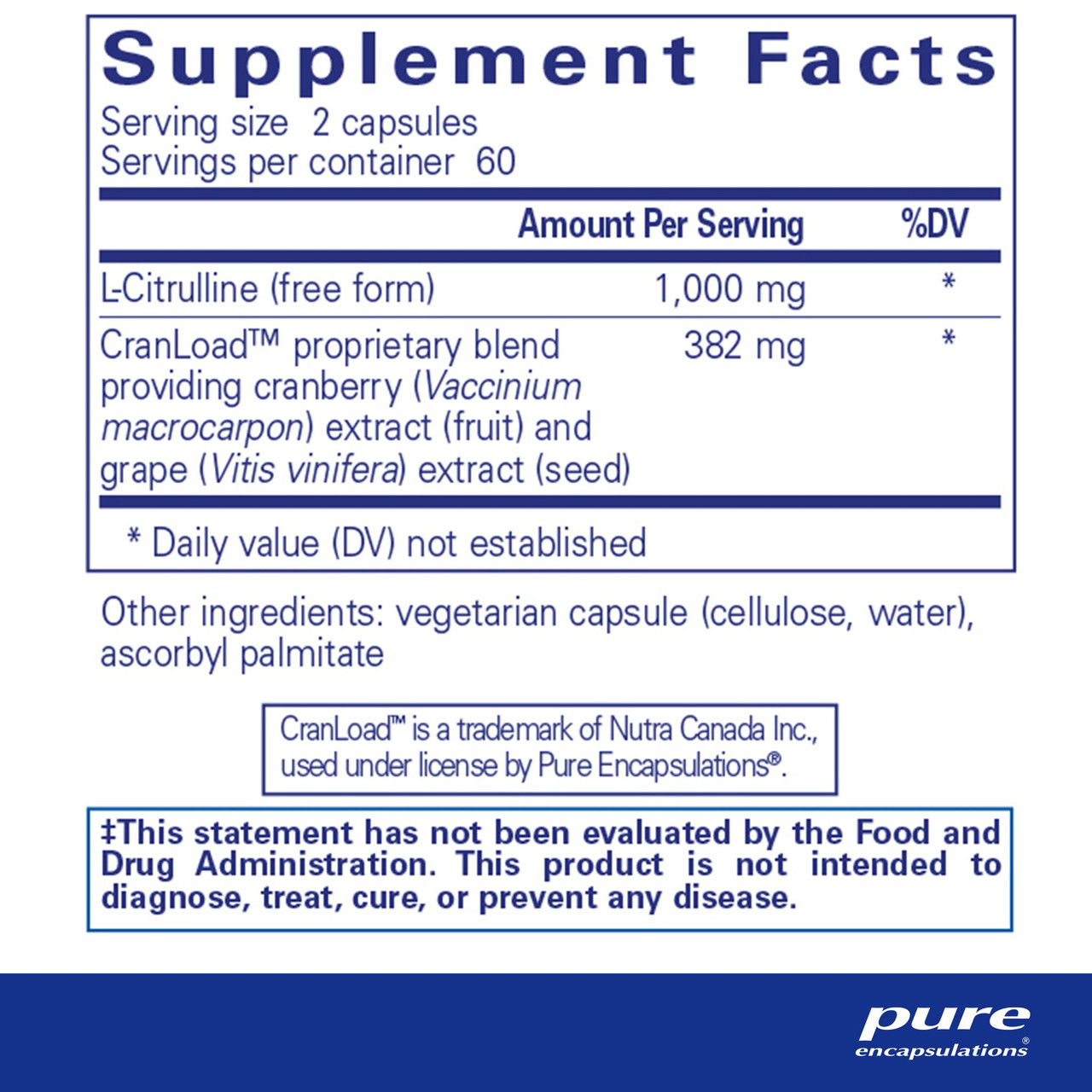 Pure Encapsulations Nitric Oxide Ultra 120 capsules