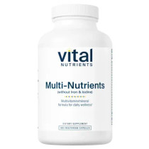 Vital Nutrients Multi-Nutrients (No Iron or Iodine) 180 capsules