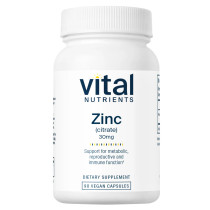 Vital Nutrients Zinc (citrate) 30mg - 90 capsules