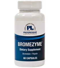 Progressive Labs Bromezyme Bromelain/Papain - 60 Capsules