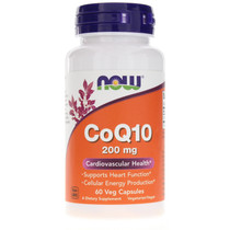 NOW Foods CoQ10 200 Mg, 60 Veg Capsules