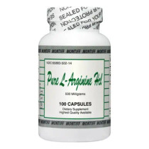 Montiff Pure L-ARGININE HCl 500 mg - 100 Capsules