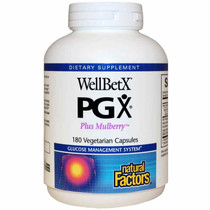Natural Factors WellBetX PGX Plus Mulberry, 180 Veg Capsules