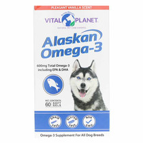 Alaskan Omega-3 for Dogs Softgels, 60 Softgels, by Vital Planet
