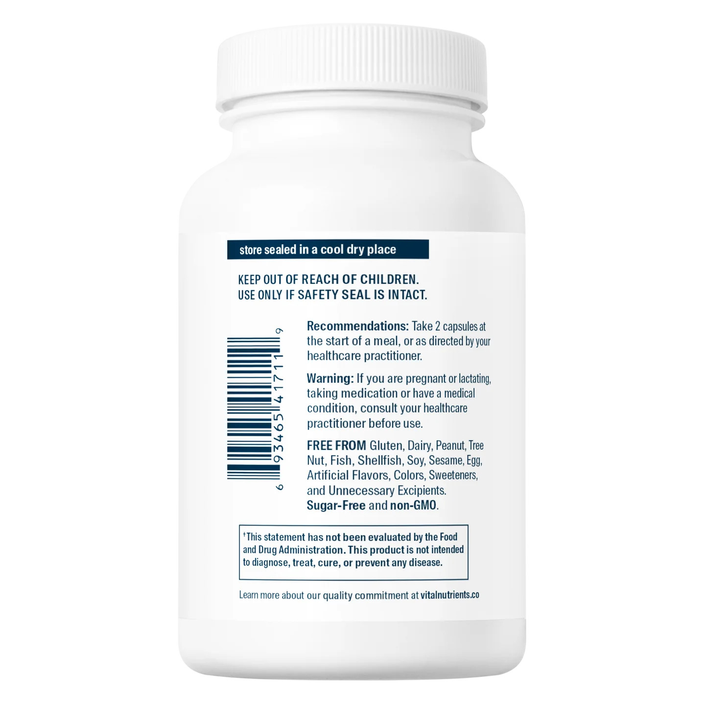 Vital Nutrients Pancreatic Enzymes 1000mg (full strength) - capsules ...