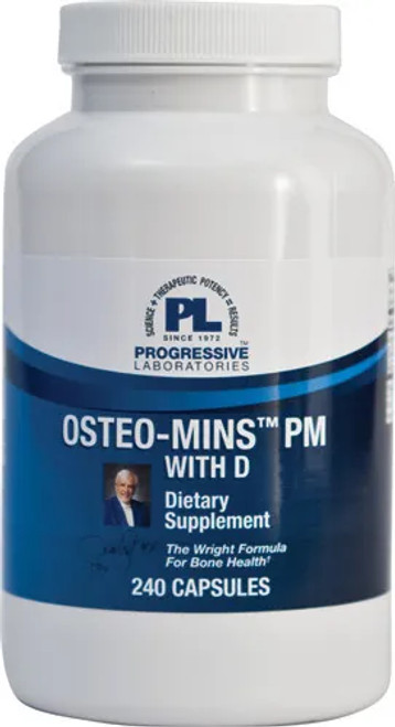 Progressive Labs Osteo-Mins PM with D - 240 Capsules