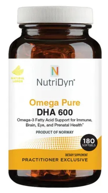 NutriDyn Omega Pure DHA 600 - 180 softgels