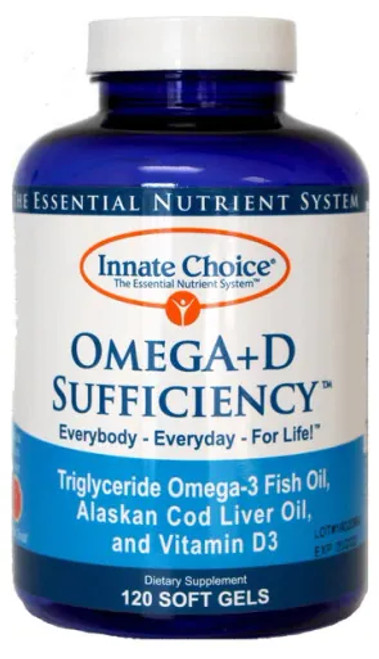 Innate Choice OmegA+D Sufficiency TG Concentrate Citrus - 120 Capsules