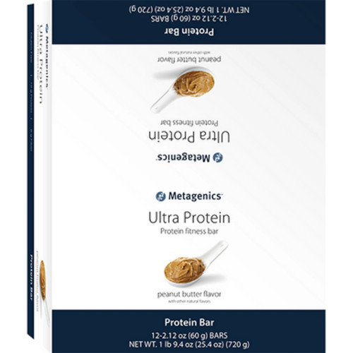 Ultra Protein Bar - Peanut Butter - 12 Bars by Metagenics