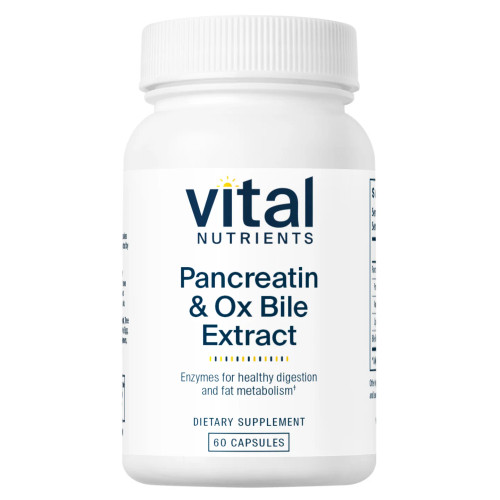 Vital Nutrients Pancreatin & Ox Bile Extract - 60 capsules