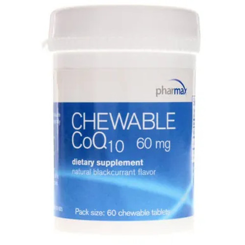 Pharmax Chewable CoQ10 60 Mg Blackcurrant Flavor - 60 Chewable Tablets