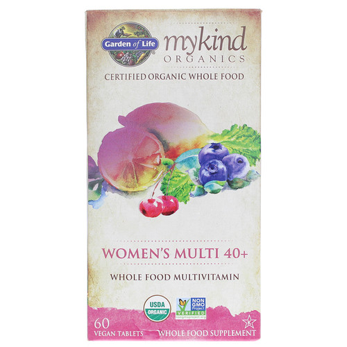 Garden of Life mykind Organics Women's Multi 40+ Whole Food Multivitamin