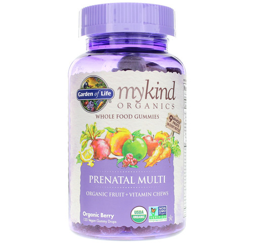 Garden of Life mykind Organics Prenatal Multi Whole Food Multivitamin Gummies, 120 Gummies