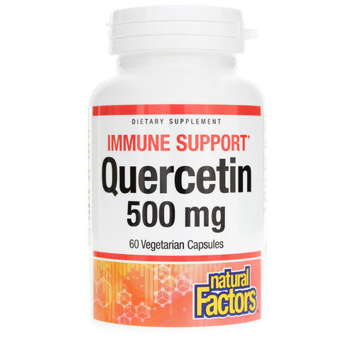 Natural Factors Quercetin 500 Mg, 60 Veg Capsules