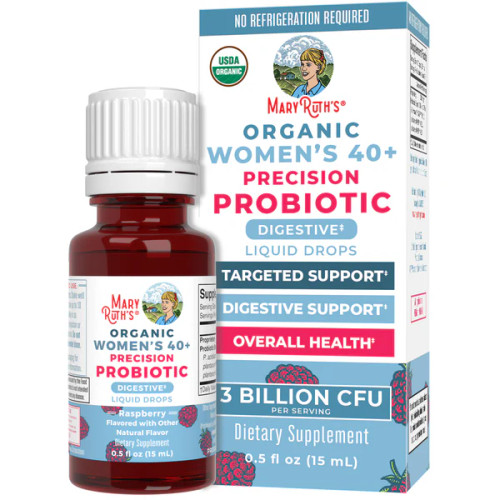 Organic Women's 40+ Precision Probiotic Digestive Drops , MaryRuth's Organics