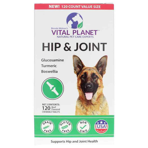 Hip & Joint for Dogs Chewable Tablets, by Vital Planet
