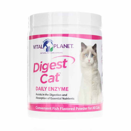 Digest Cat Daily Enzyme Powder, 30 Servings, by Vital Planet