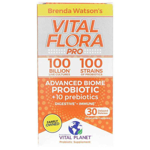 Vital Flora Pro Advanced Biome Probiotic + Prebiotics, by Vital Planet