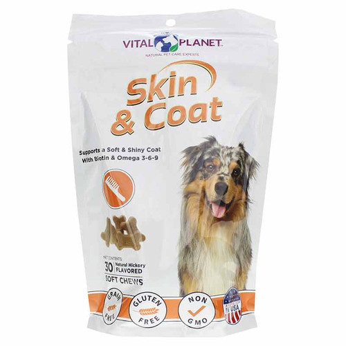 Skin & Coat Soft Chews, 30 Soft Chews, by Vital Planet