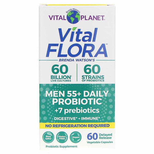 Vital Flora Men 55+ Daily Probiotic + Prebiotics Shelf Stable, by Vital Planet
