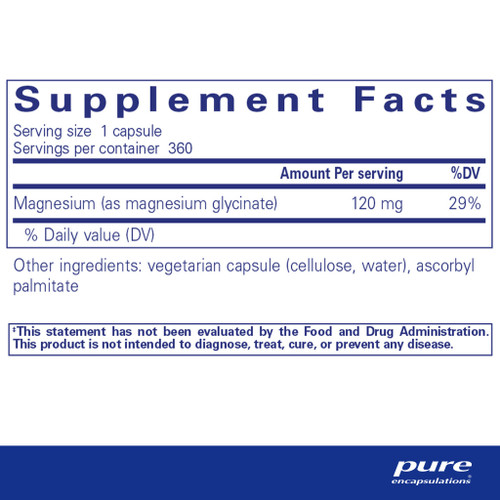 Pure Encapsulations Magnesium Glycinate Capsules