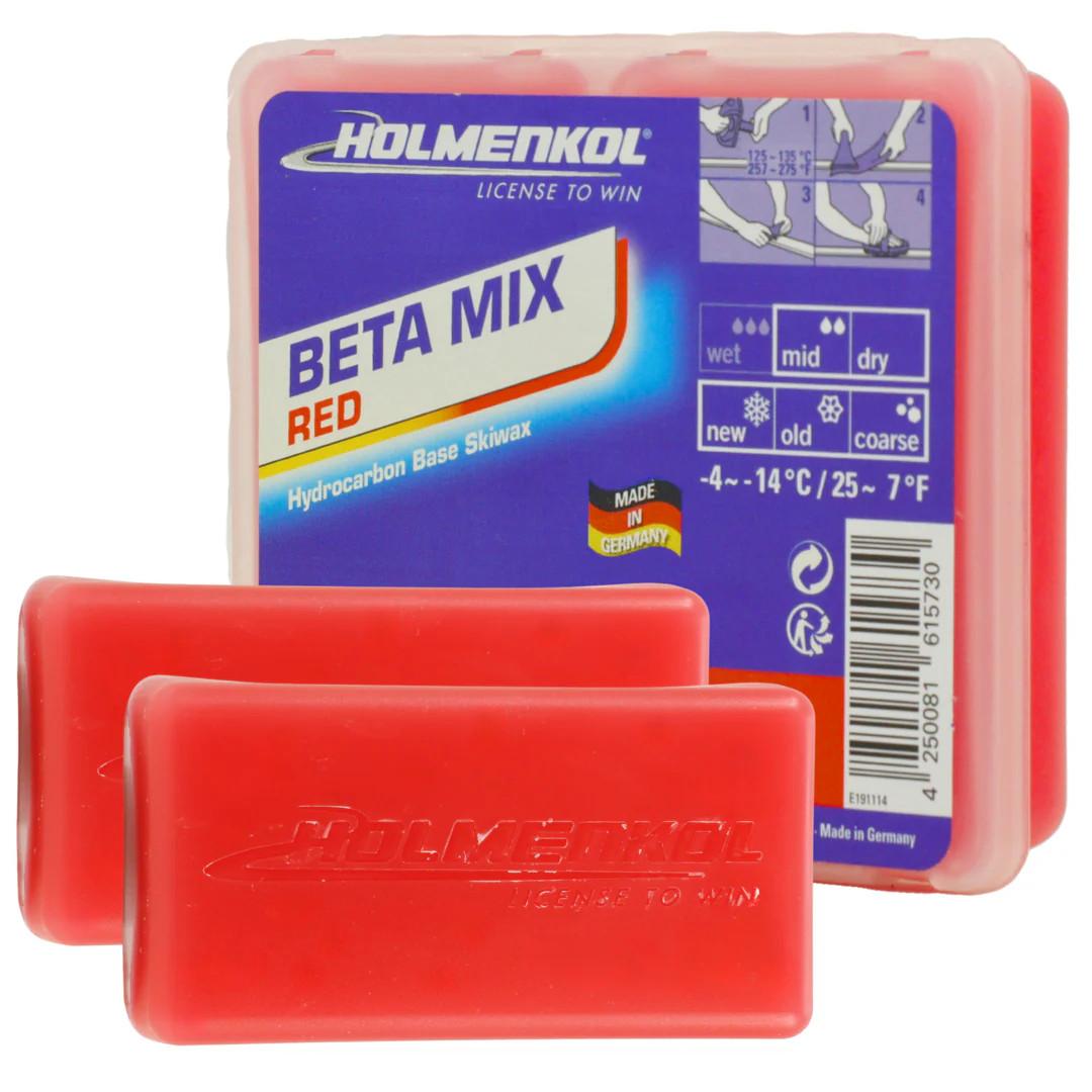 【新品】ホルメンコール BETA MIX RED 150g×6　スキーワックス Holmenkol BetaMix Red Cold Ski & Board Wax – Utah Ski Gear