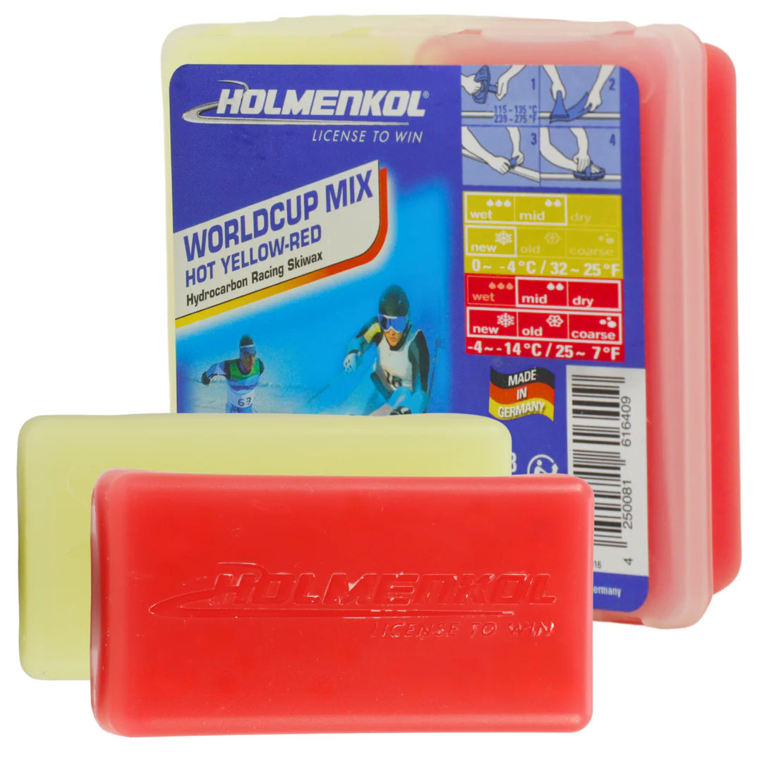 Holmenkol Basewax Mix Hot Yellow/Red Wax | Race Werks