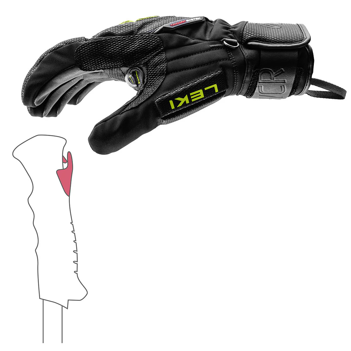 Leki WCR C‑Tech 3D Ski Gloves | Race Werks
