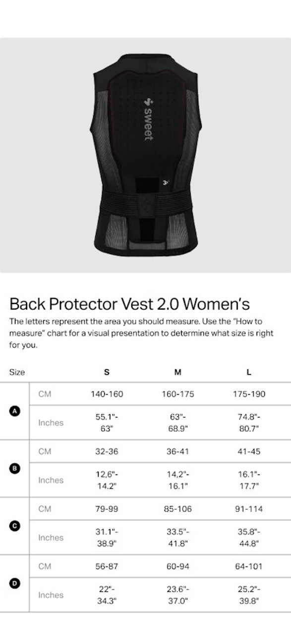 Sweet Protection Women's Back Protector 2.0 Vest Sweet Protection Women's Back Protector 2.0 Vest