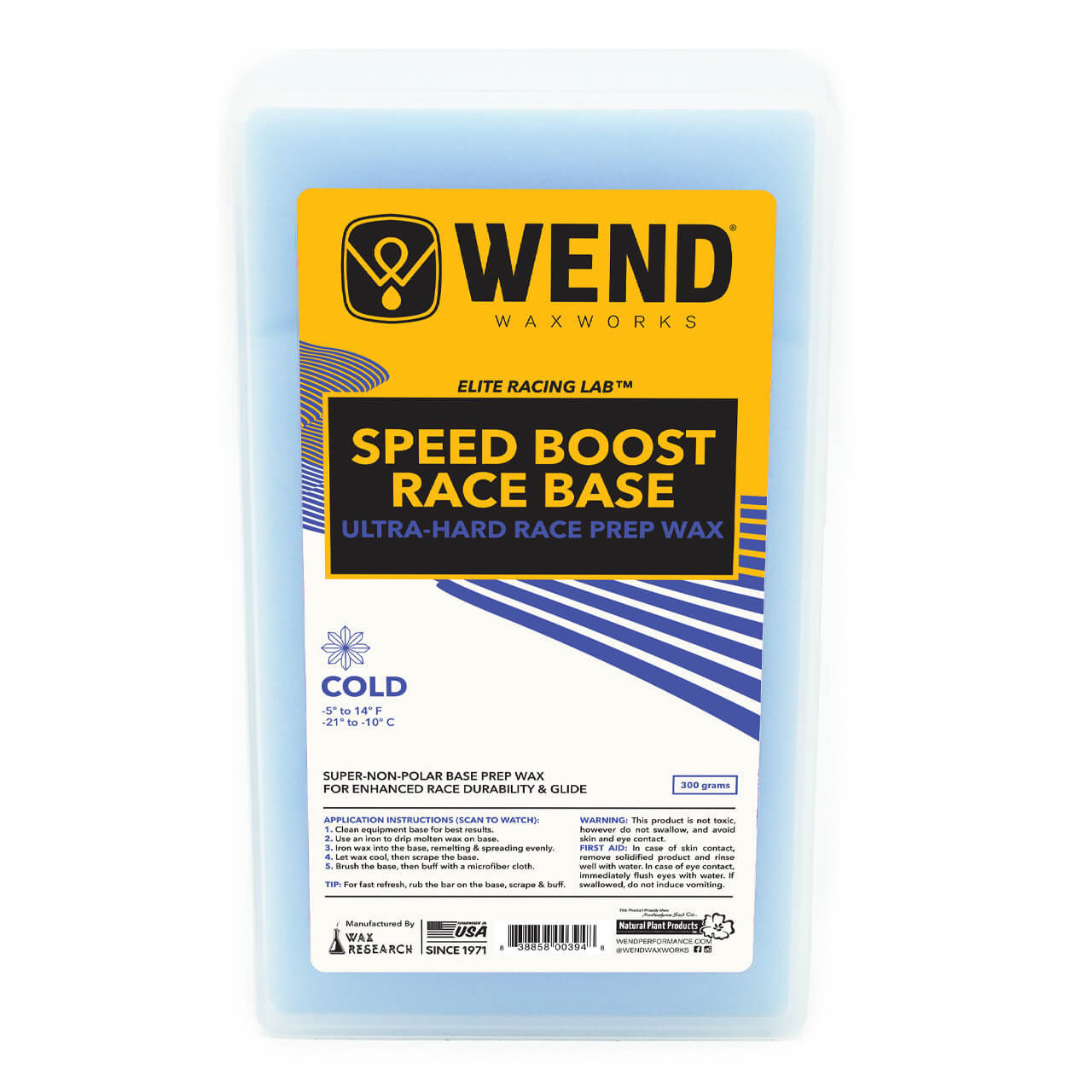 WEND Speed Boost Race Base Wax | Race Werks