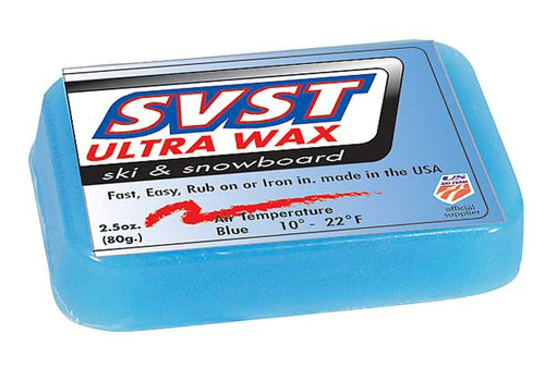 SVST Ultra Ski Wax Blue 2.5oz for cold‑snow performance