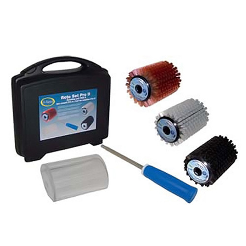 SVST Pro Roto 3 Brush Kit with handle, three brushes, and case