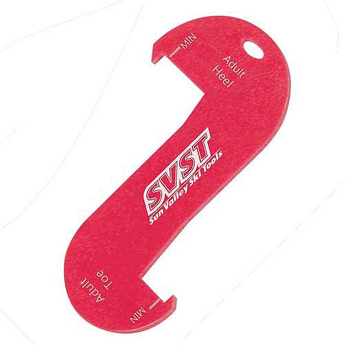 Adult boot lug DIN gauge for accurate ski boot measurement
