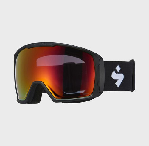 Angled product view Sweet Clockwork black RIG Topaz goggles