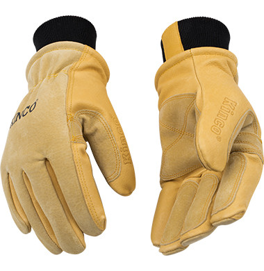 Premium Kinco pigskin gloves with warm lining for cold conditions