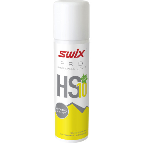 Yellow Swix HS Liquid wax for soft snow conditions
