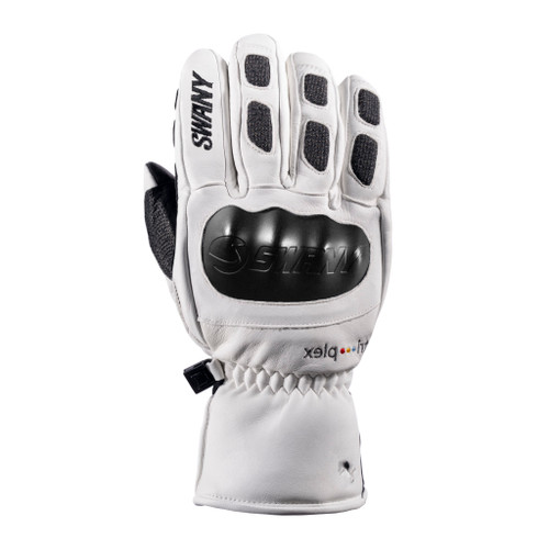 White Swany Light Speed Glove showing protective back panel