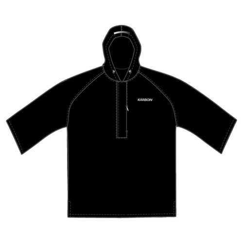 Karbon rain poncho providing lightweight waterproof coverage for wet weather