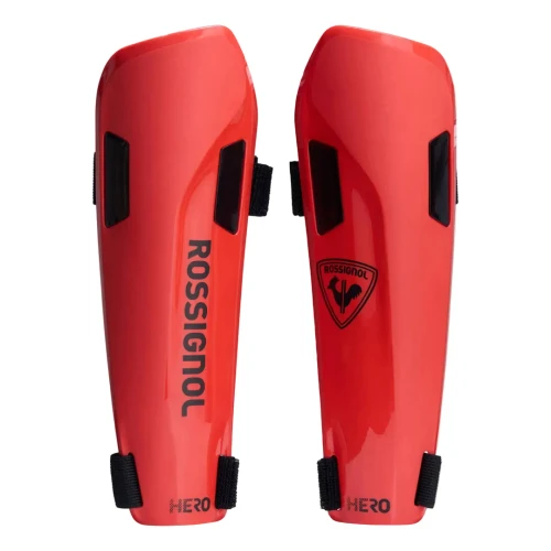Rossignol Hero junior forearm guards in red for slalom gate protection front view