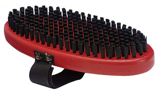Oval Swix horsehair brush for race‑level ski finishing
