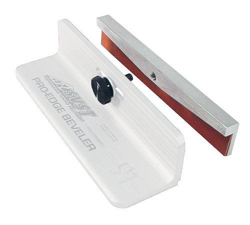 SVST Pro Edge Beveler featuring an adjustable thumb‑screw clamp for securing files during ski edge sharpening