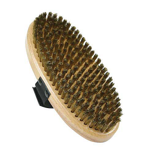 SVST oval bronze texturing brush showing bronze bristle side
