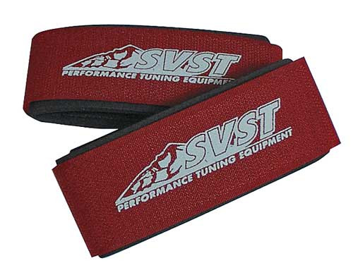 SVST red Velcro ski strap for secure ski transport
